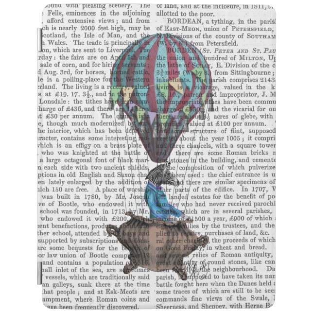 Flying Zebra iPad Air Cover (Front)
