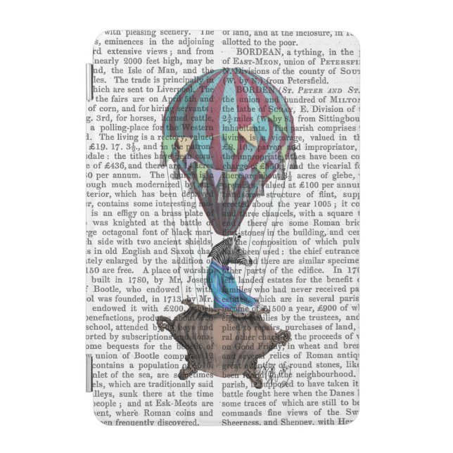 Flying Zebra iPad Mini Cover (Front)