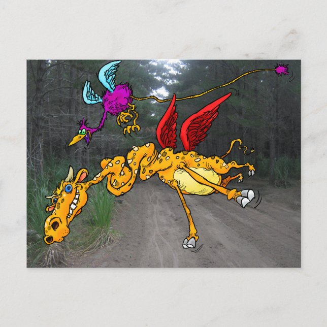 Flying Zoo. Postcard (Front)