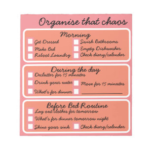 Flylady - Organize the chaos - Notebook Notepad