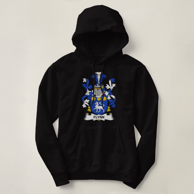 Flynn Coat of Arms Family Crest Hoodie (Design Front)