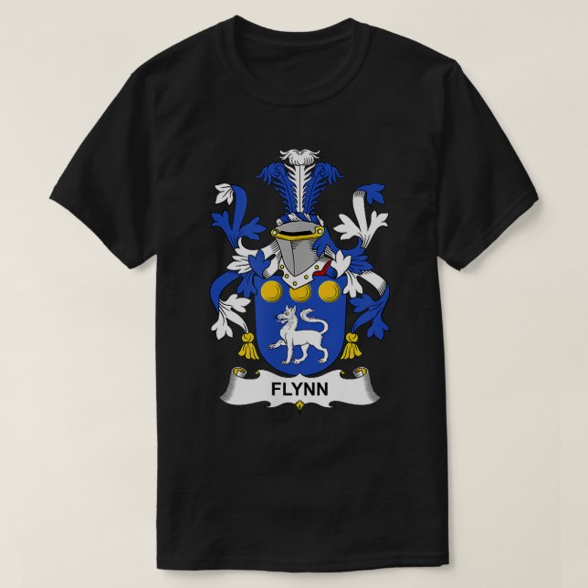 Flynn Coat of Arms  Family Crest  T-Shirt (Design Front)
