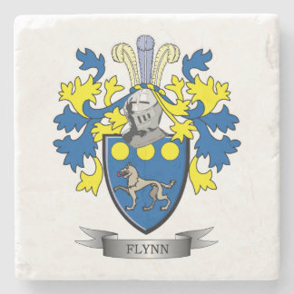 Flynn Coat of Arms Stone Coaster