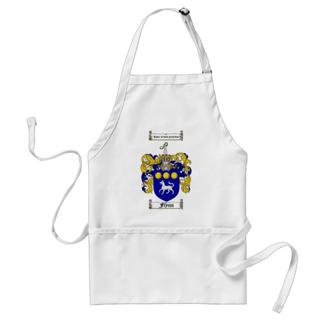 FLYNN FAMILY CREST -  FLYNN COAT OF ARMS ADULT APRON (Front)