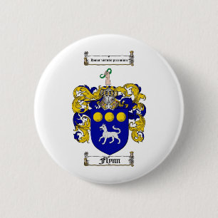 FLYNN FAMILY CREST - FLYNN COAT OF ARMS BUTTON