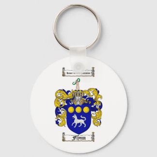 FLYNN FAMILY CREST -  FLYNN COAT OF ARMS KEYCHAIN