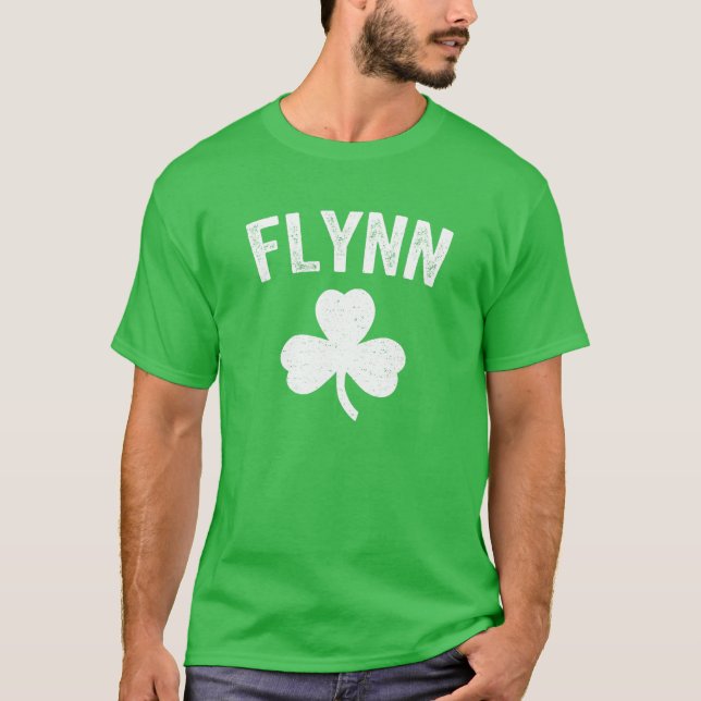 Flynn Irish Family Reunion Name St. Patrick's Day  T-Shirt (Front)