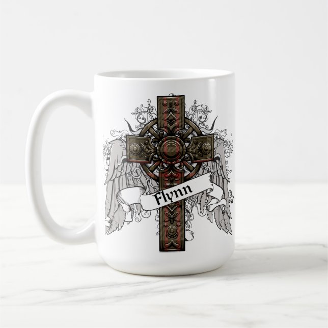 Flynn Tartan Cross Coffee Mug (Left)