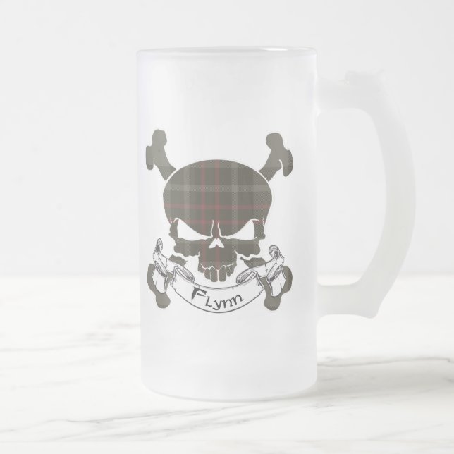 Flynn Tartan Skull Mug (Right)