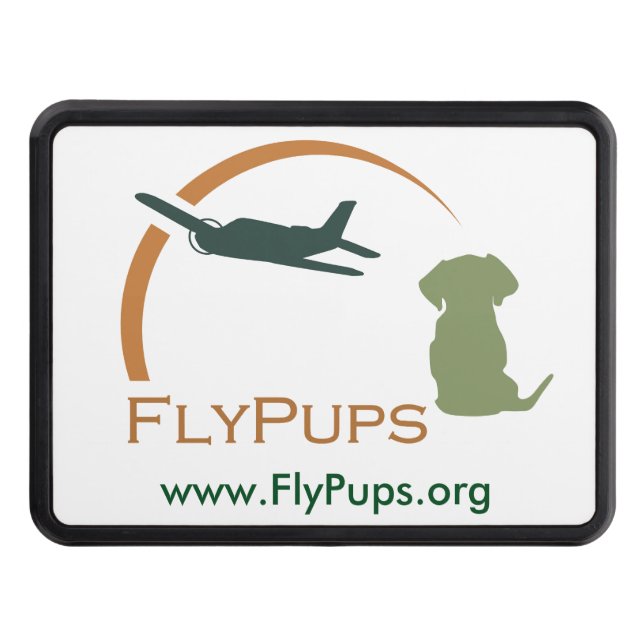 FlyPups Trailer Hitch Cover (Front)
