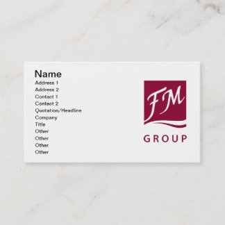 FM group classic Business Card