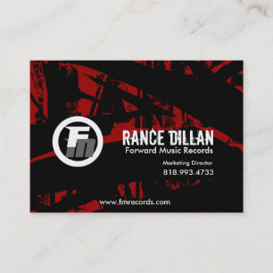 FM Grunge Business Card template