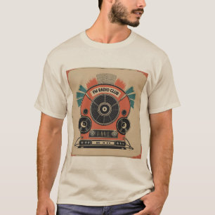 FM Radio Club - Retro Radio Art Tee