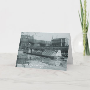 FMC Bison in winter Holiday Card