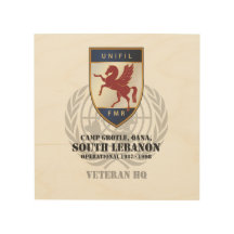 FMR Badge & Globe Wood Sign