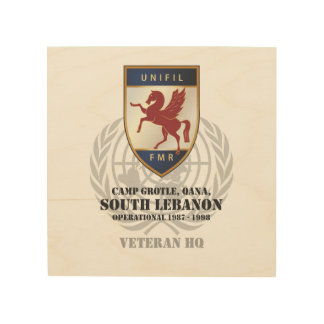 FMR Badge & Globe Wood Sign