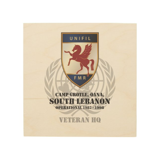 FMR Badge & Globe Wood Sign (Front)