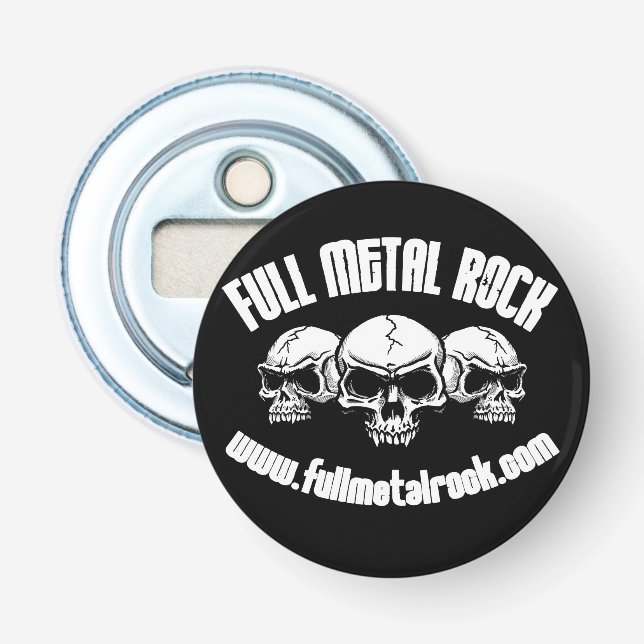 FMR Old Skool Skull Logo Bottle Opener (Front)