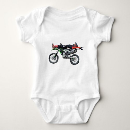 FMX _ Freestyle Aerial Motocross Stunt III Baby Bodysuit