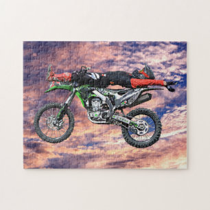 FMX - Freestyle Aerial Motocross Stunt III Jigsaw Puzzle