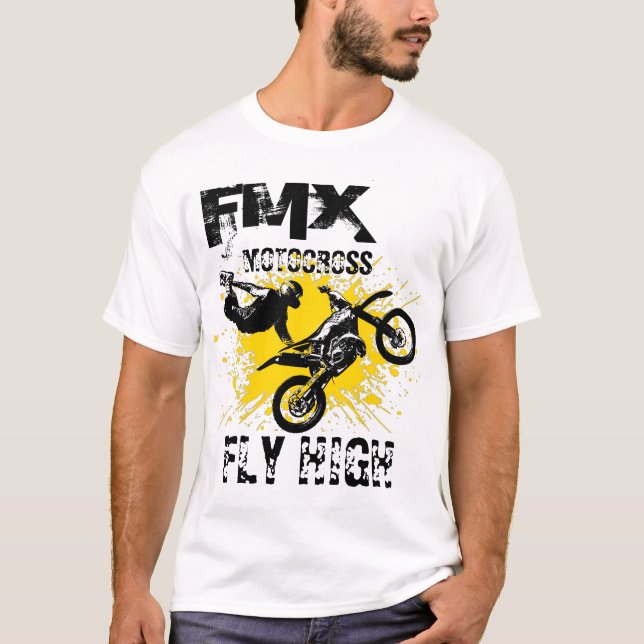 FMX Motocross Fly High T-Shirt (Front)