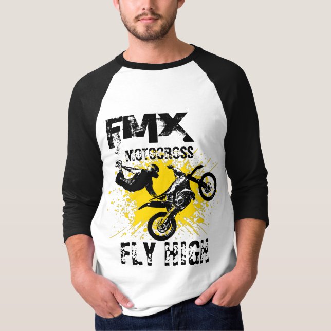 FMX Motocross Fly High T-Shirt (Front)