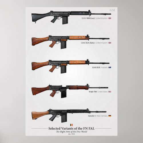 FN FAL  Right Arm of the Free World 1 Poster