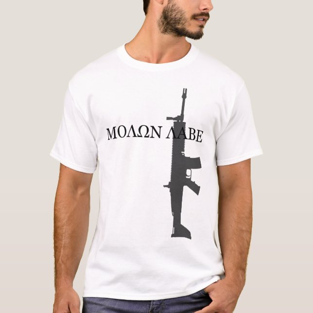 FN SCAR MK 16 - MOLON LABE T-Shirt (Front)