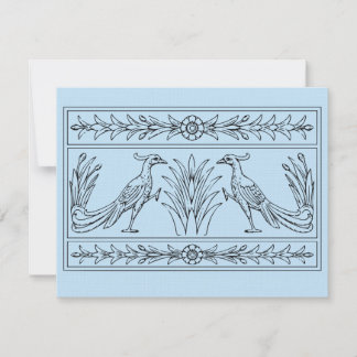 FNC Peacock Frieze Greeting Card