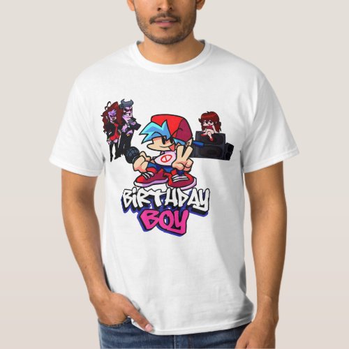 FNF Boyfriend birthday T_Shirt