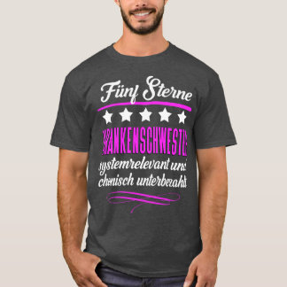 Fnf Sterne Krankenschwester T-Shirt