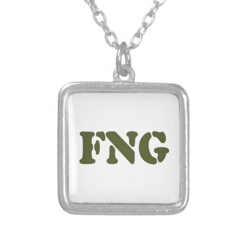 FNG SILVER PLATED NECKLACE