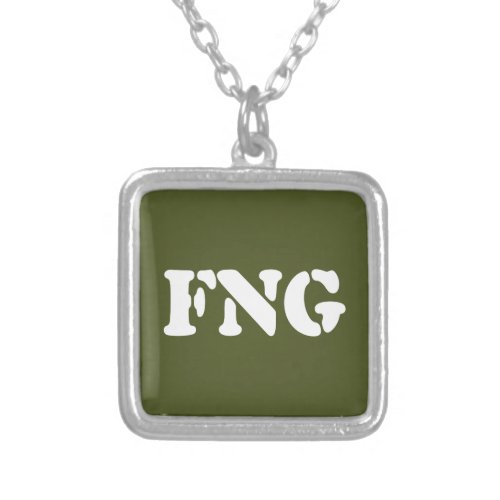 FNG SILVER PLATED NECKLACE