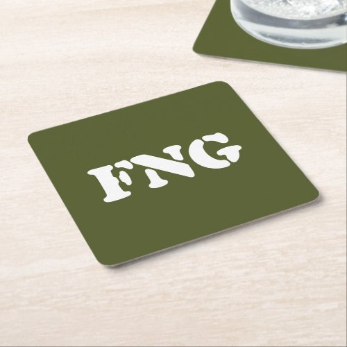 FNG SQUARE PAPER COASTER