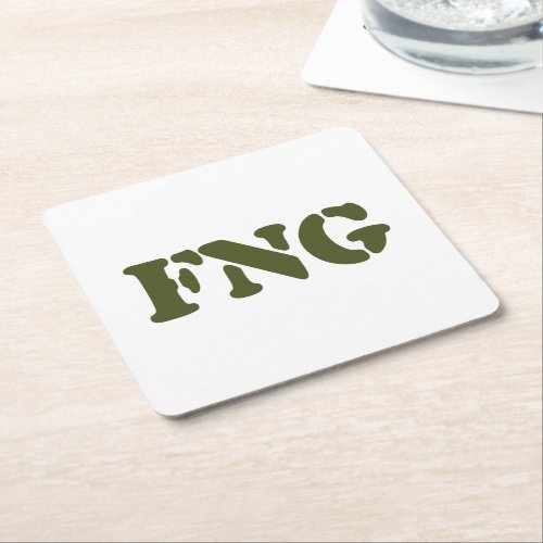 FNG SQUARE PAPER COASTER