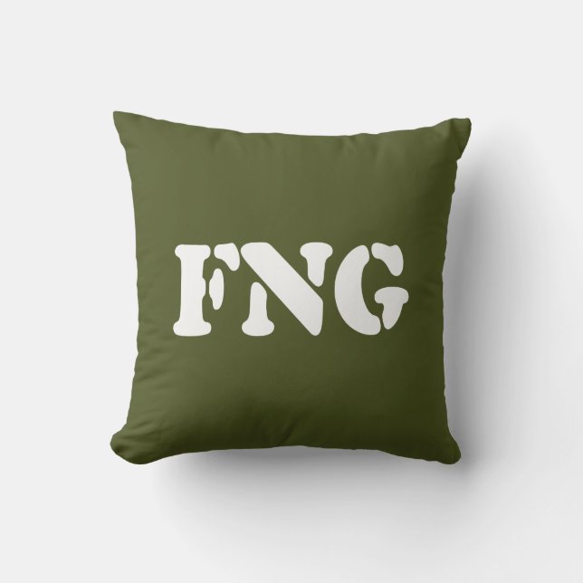 FNG THROW PILLOW (Front)