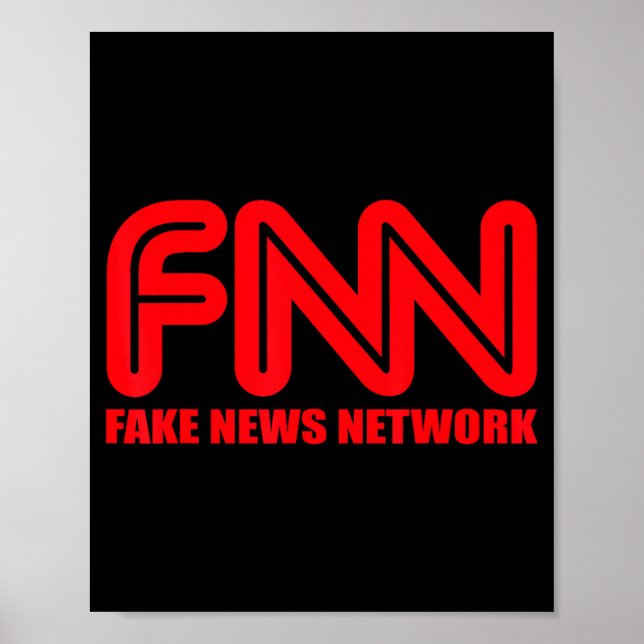 Fnn Fake News Network Apparel Funny Christmas Gift Poster (Front)