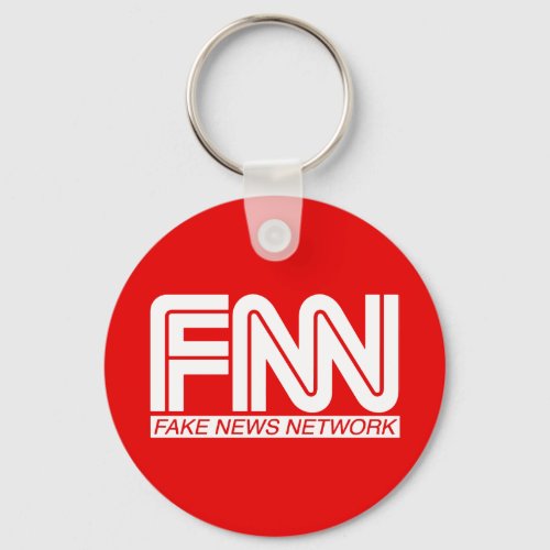 FNN Fake News Network FakeNews MAGA Keychain