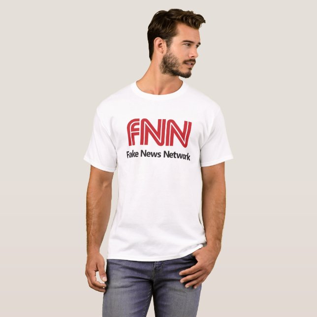 FNN Fake News Network Funny T-shirt (Front Full)