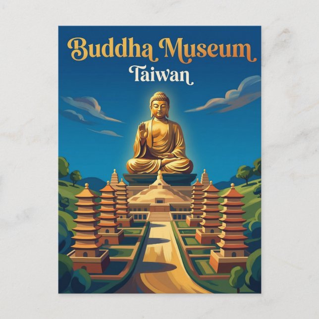 Fo Guang Shan Buddha Museum Taiwan Postcard (Front)