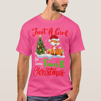 Fo Lover Just A Girl Who Loves Foes And Christmas T-Shirt