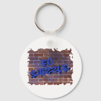 fo shizzle graffiti design keychain