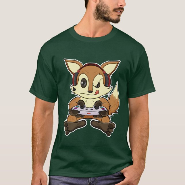 Fo With Gaming Controller I Funny Gaming I Gamer g T-Shirt (Front)