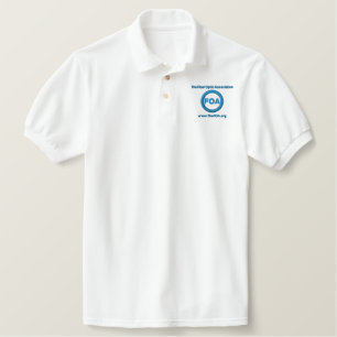 FOA logo embroidered polo shirt