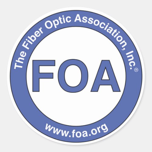FOA logo small stickers