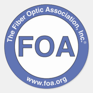 FOA logo small stickers
