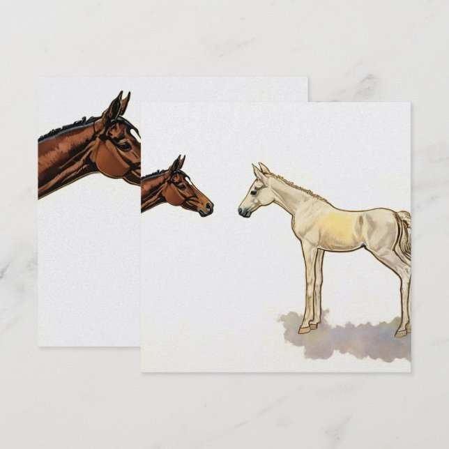 "Foal Friends" Card By Esorada (Front/Back)