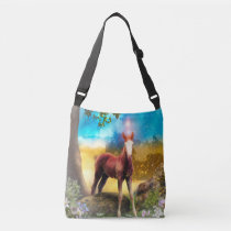 Foal Horse in Paradise Crossbody Bag