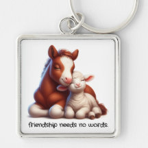 Foal & Lamb Best Friends Share a Touching Moment