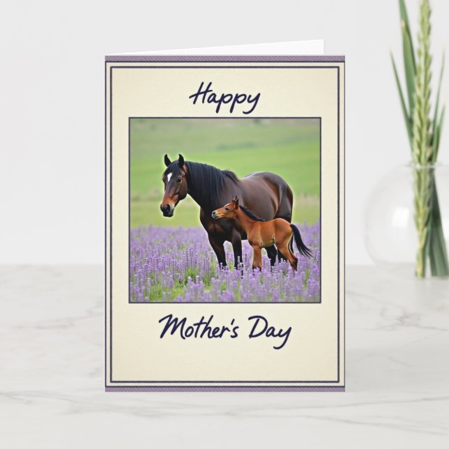 Foal Mothers Day Card (Front)